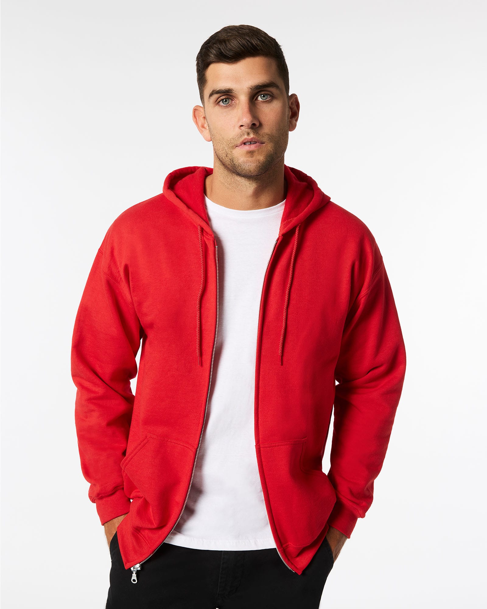 Gildan Heavy Blend Adult Full Zip Hooded Sweatshirt - 18600 Image