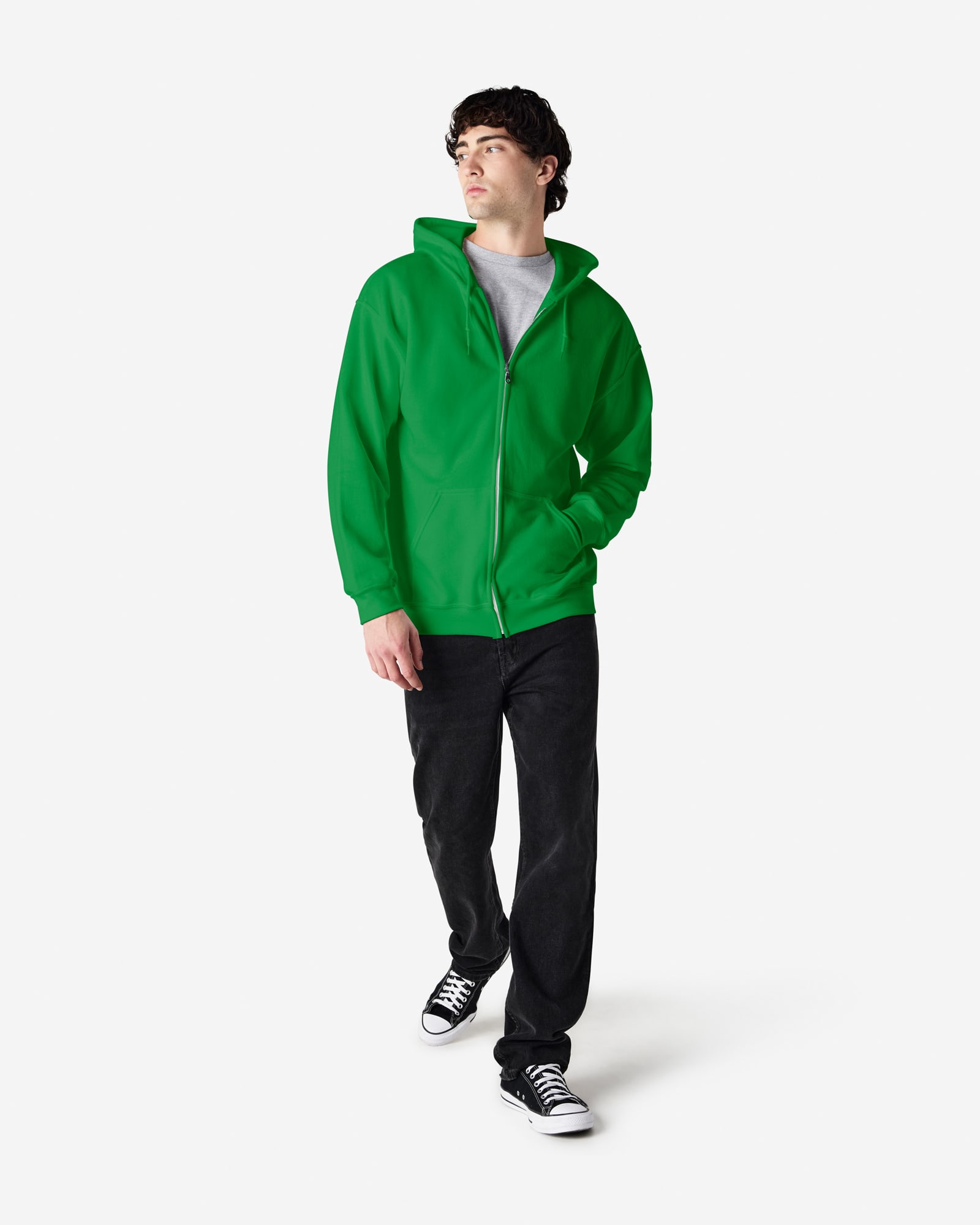 Gildan Heavy Blend Adult Full Zip Hooded Sweatshirt - 18600 Image