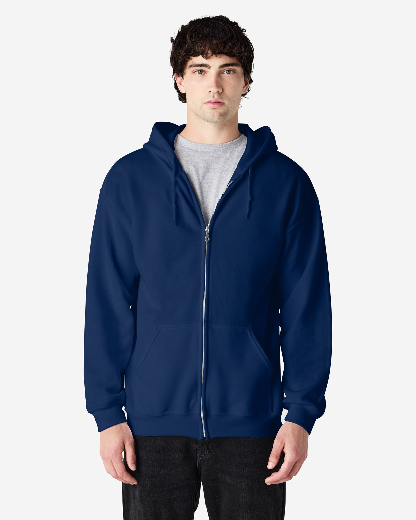Gildan Heavy Blend Adult Full Zip Hooded Sweatshirt - 18600 Image