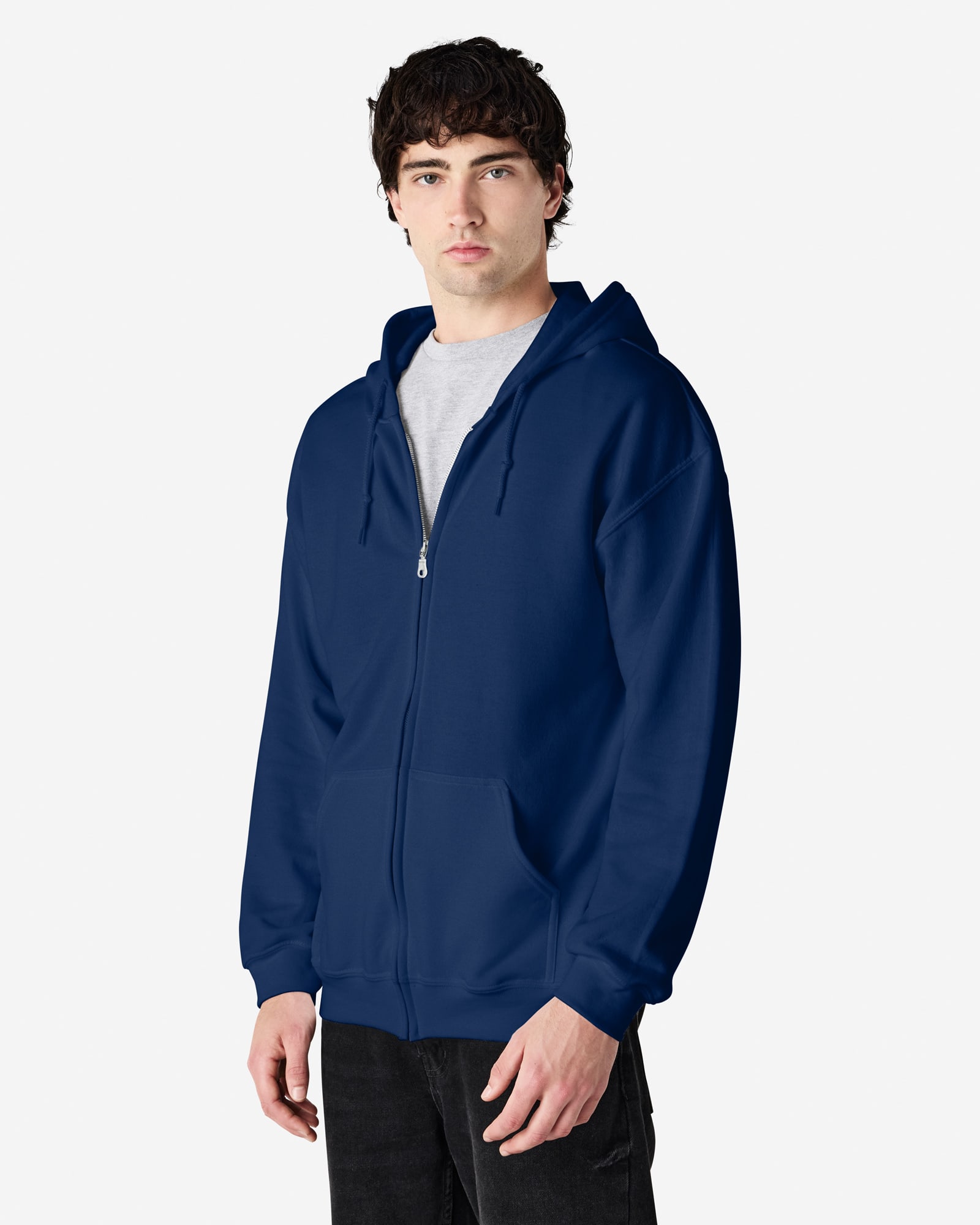 Gildan Heavy Blend Adult Full Zip Hooded Sweatshirt - 18600 Image