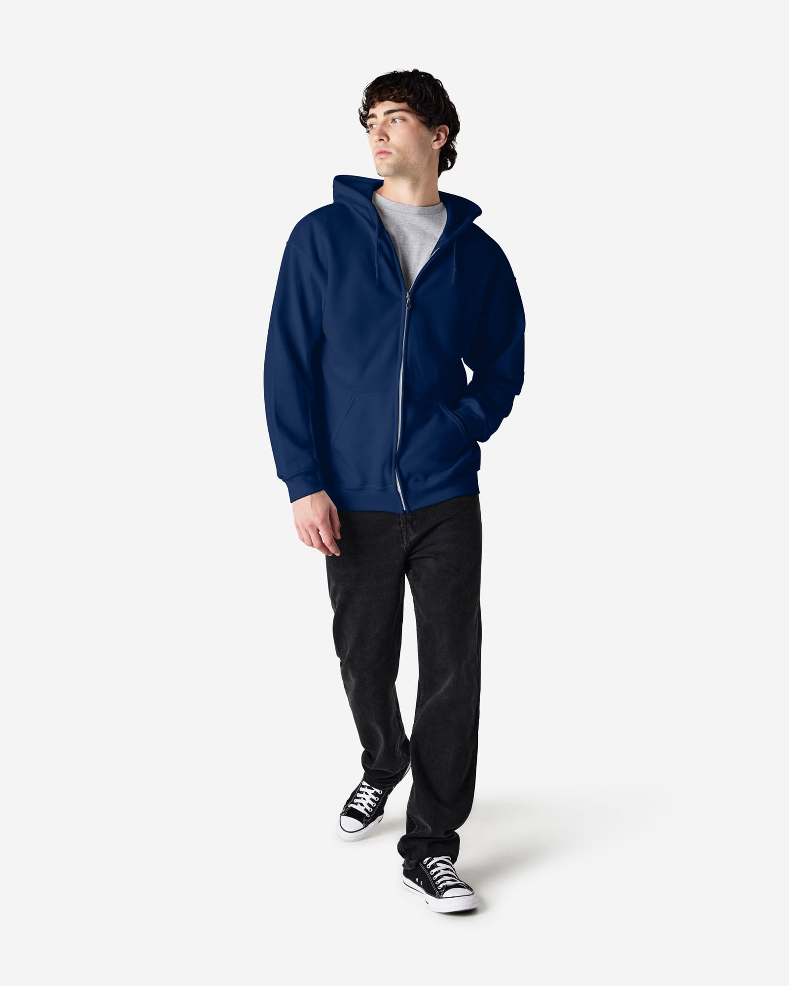Gildan Heavy Blend Adult Full Zip Hooded Sweatshirt - 18600 Image