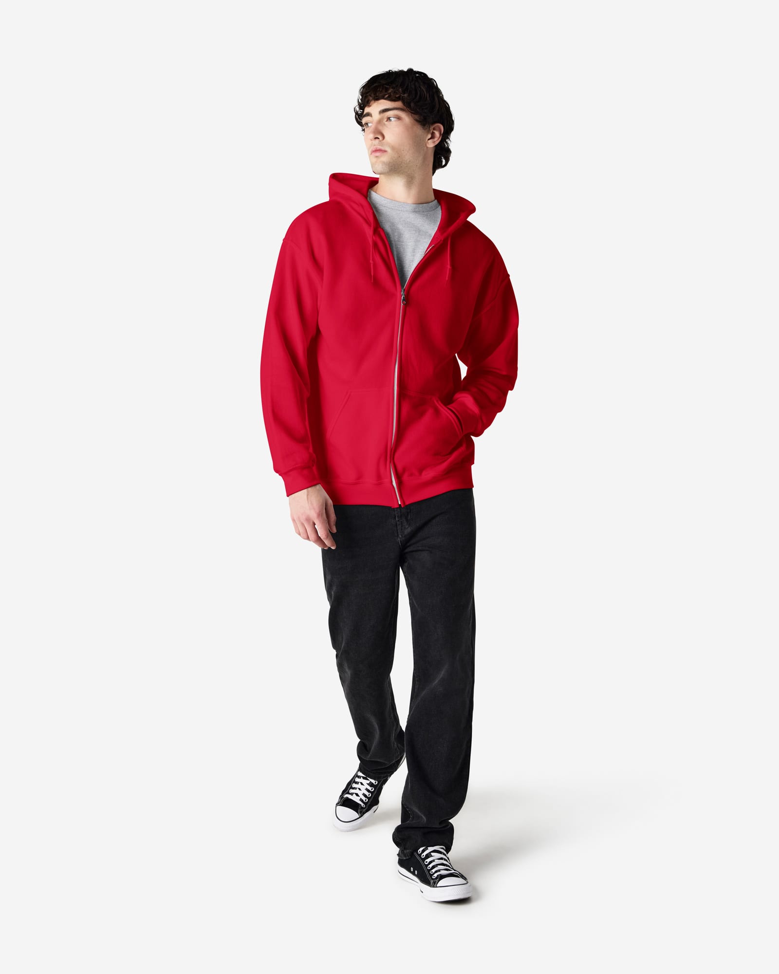 Gildan Heavy Blend Adult Full Zip Hooded Sweatshirt - 18600 Image