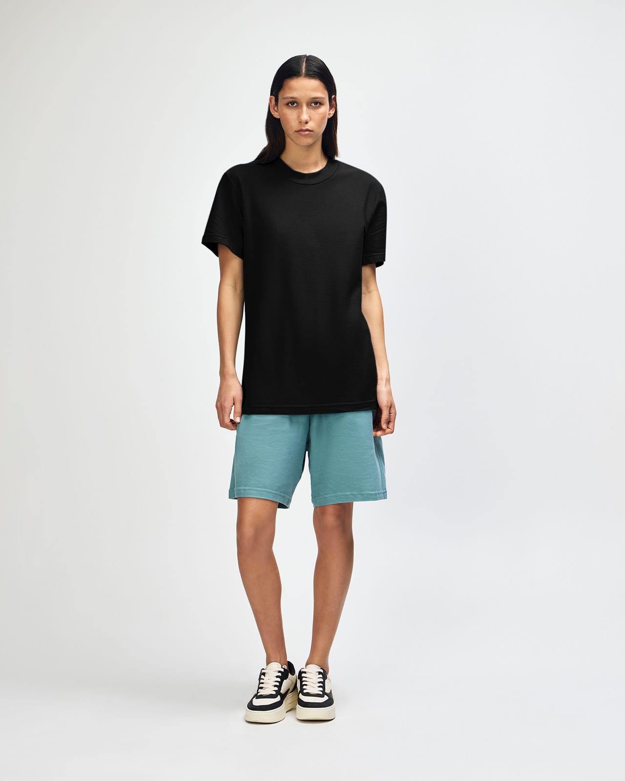 American Apparel Unisex Pique Mockneck T-shirt GI-1PQ