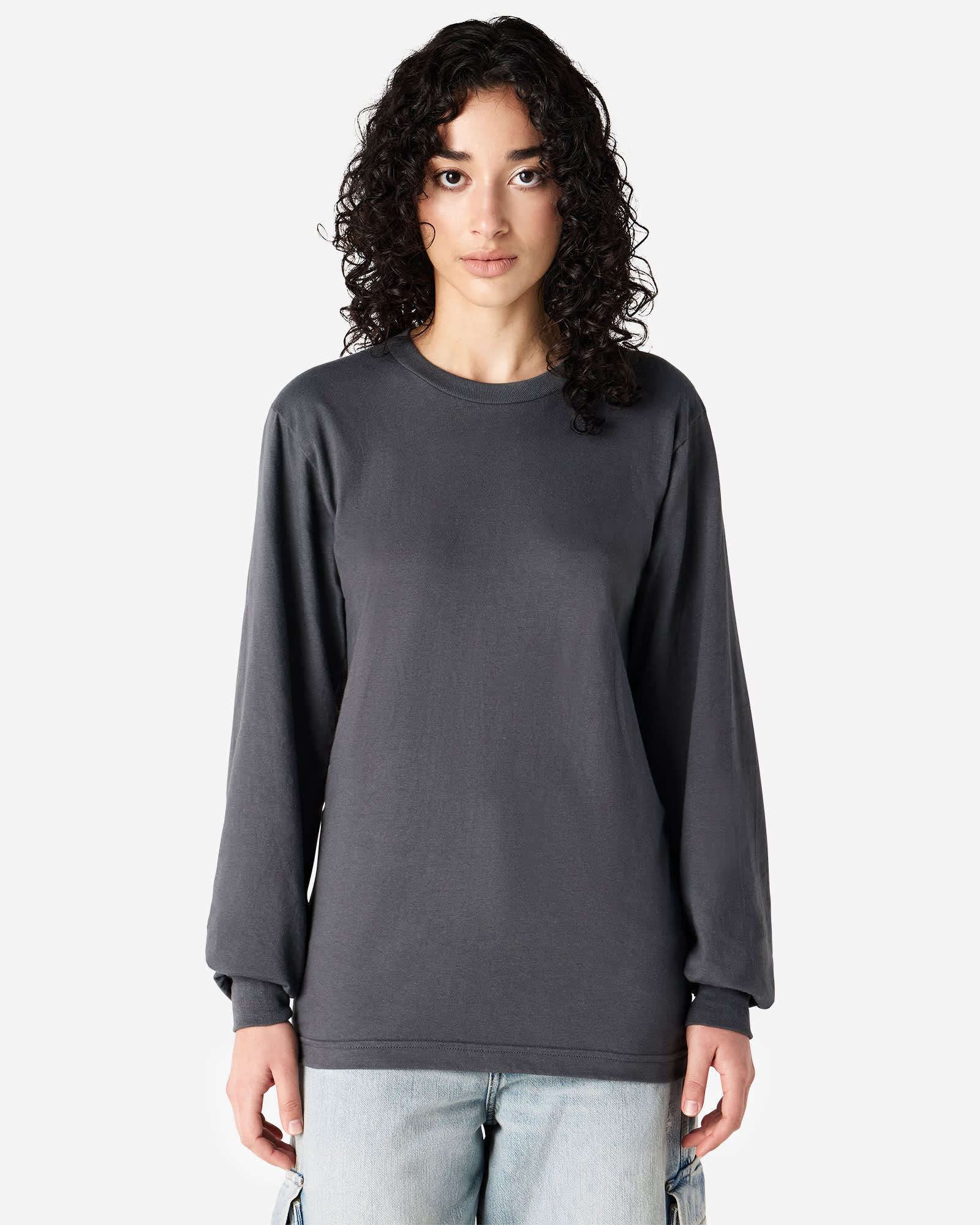 American Apparel Fine Jersey Long Sleeve T-Shirt
