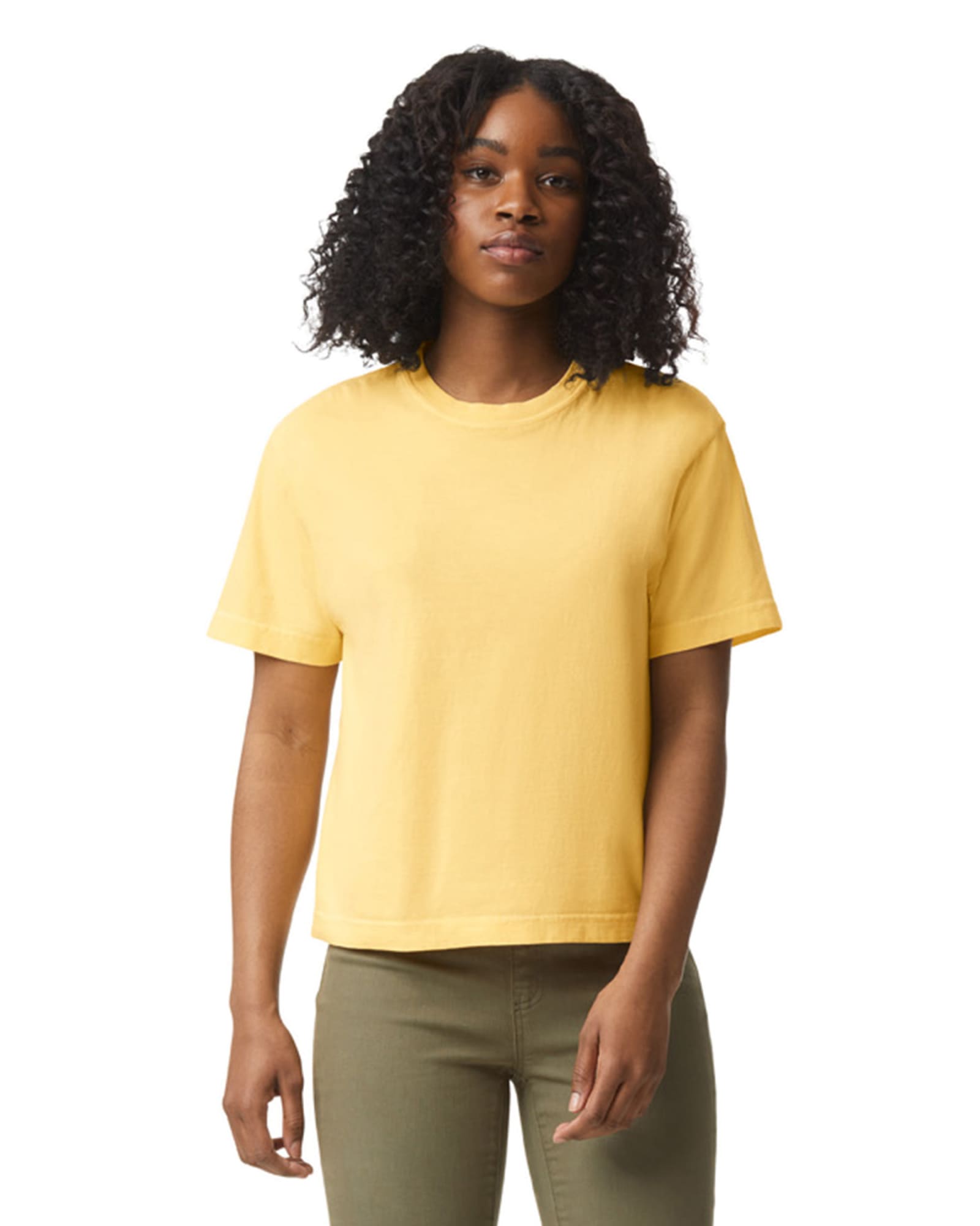 Comfort Colors Women's Heavyweight Boxy T-shirt - 3023CL Image Butter