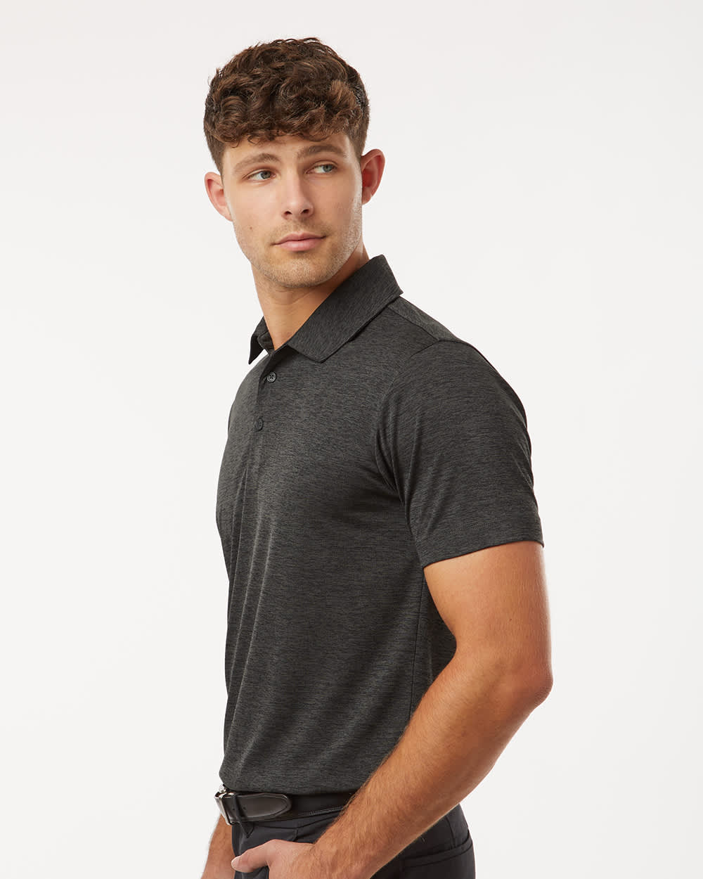 Men's Polyester Heather Melange Polo GI-4HM00