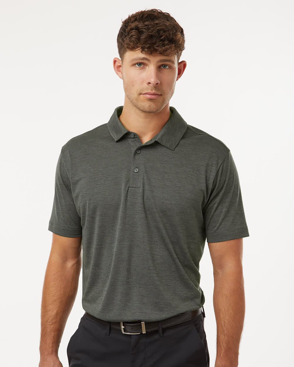 Men's Polyester Heather Melange Polo