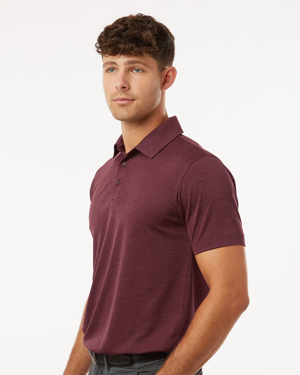Men's Polyester Heather Melange Polo GI-4HM00