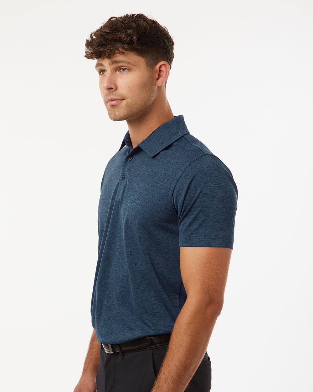 Men's Polyester Heather Melange Polo GI-4HM00