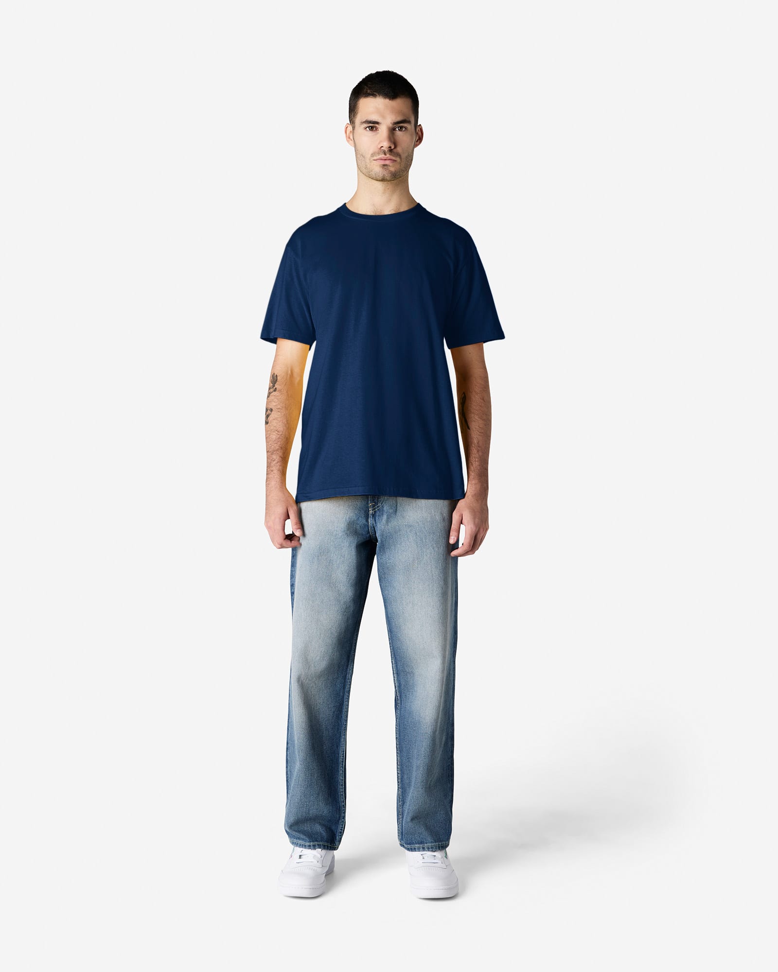 65ENLB0 ADULT NO LABEL ENZYME WASH T-SHIRT GI-65ENLB0