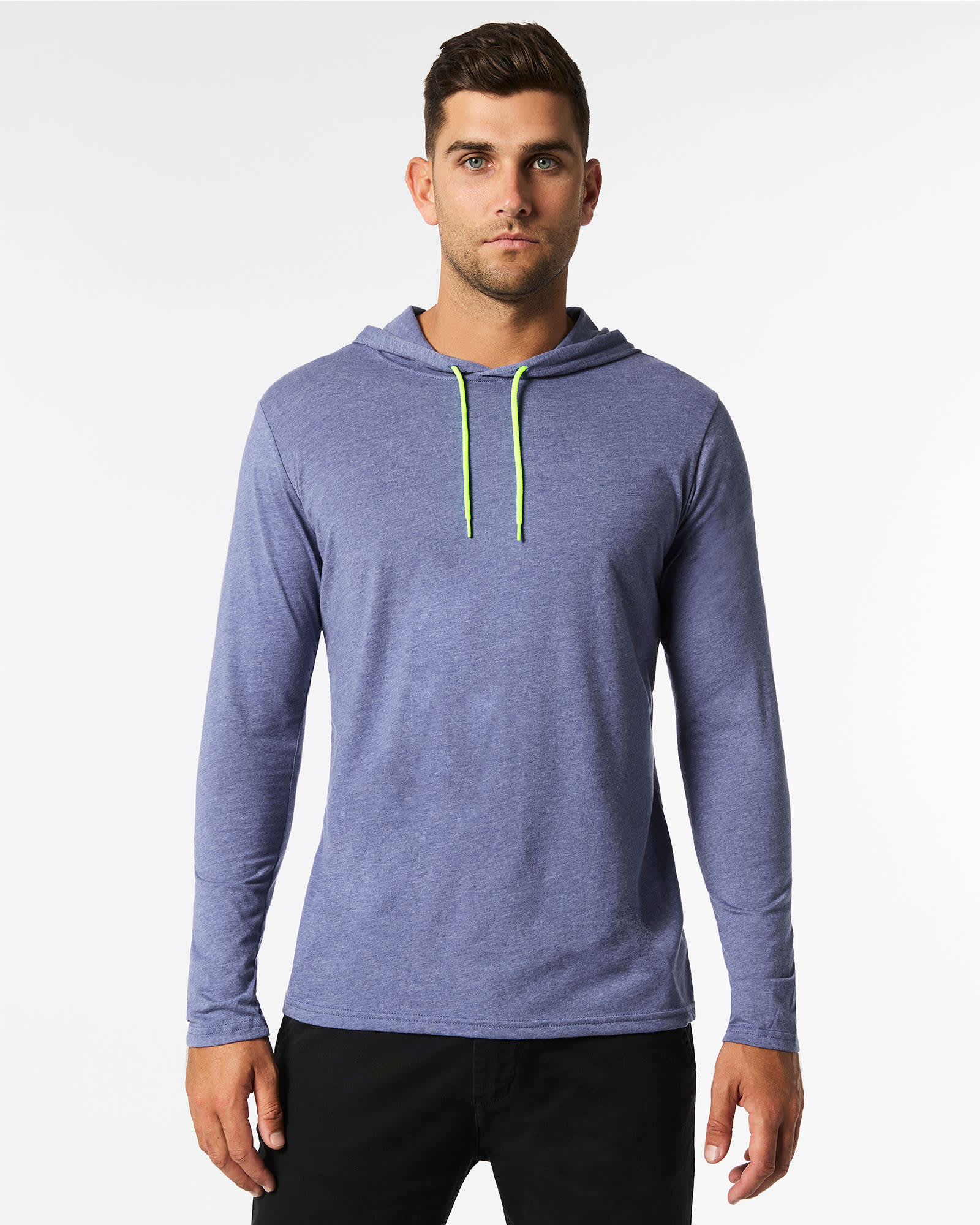 Adult Lightweight Long Sleeve Hooded Tee
