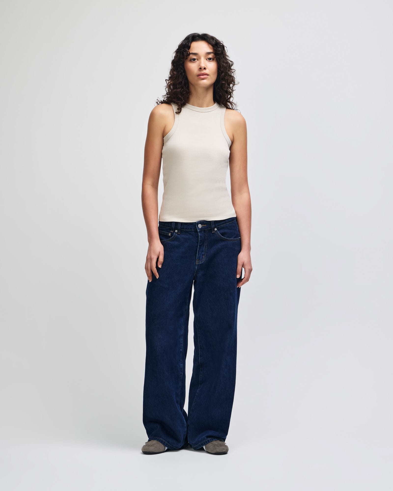 American Apparel Baby Rib Women's Fitted Tank GI-BR2101