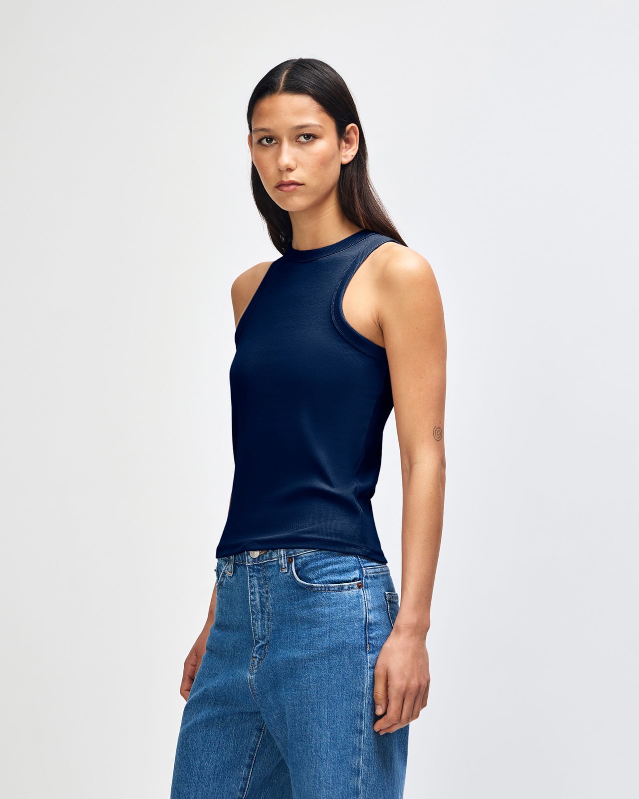 American Apparel Baby Rib Women's Fitted Tank GI-BR2101