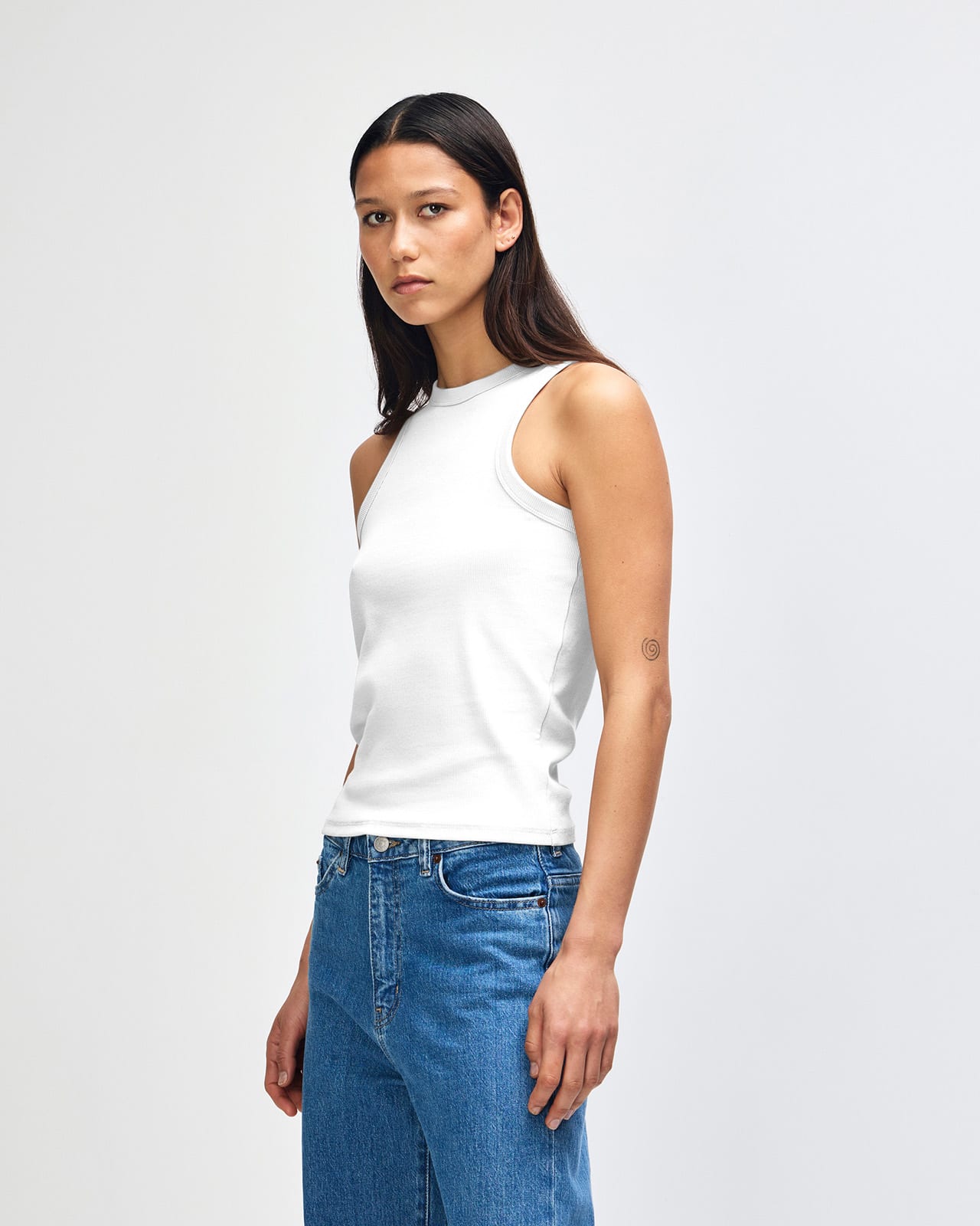 American Apparel Baby Rib Women's Fitted Tank GI-BR2101
