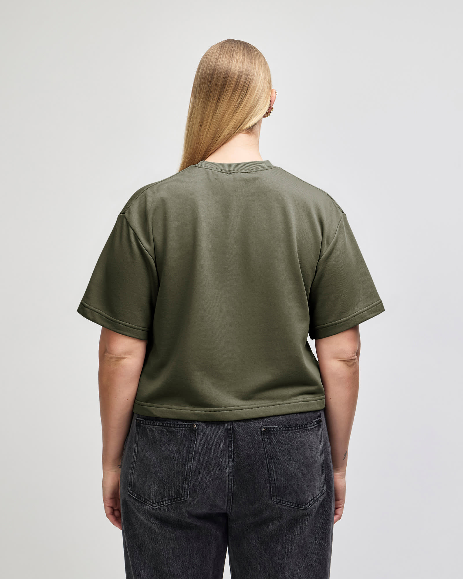 American Apparel French Terry Women's Mid-Length Boxy Top GI-FTCB0