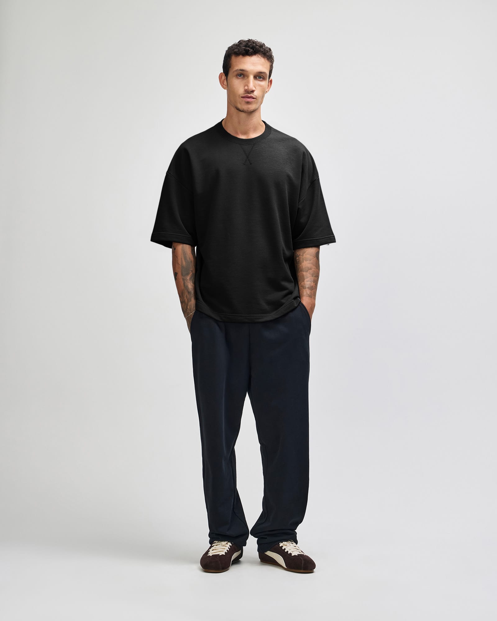 American Apparel French Terry Unisex Oversized Boxy Top GI-FTEX00