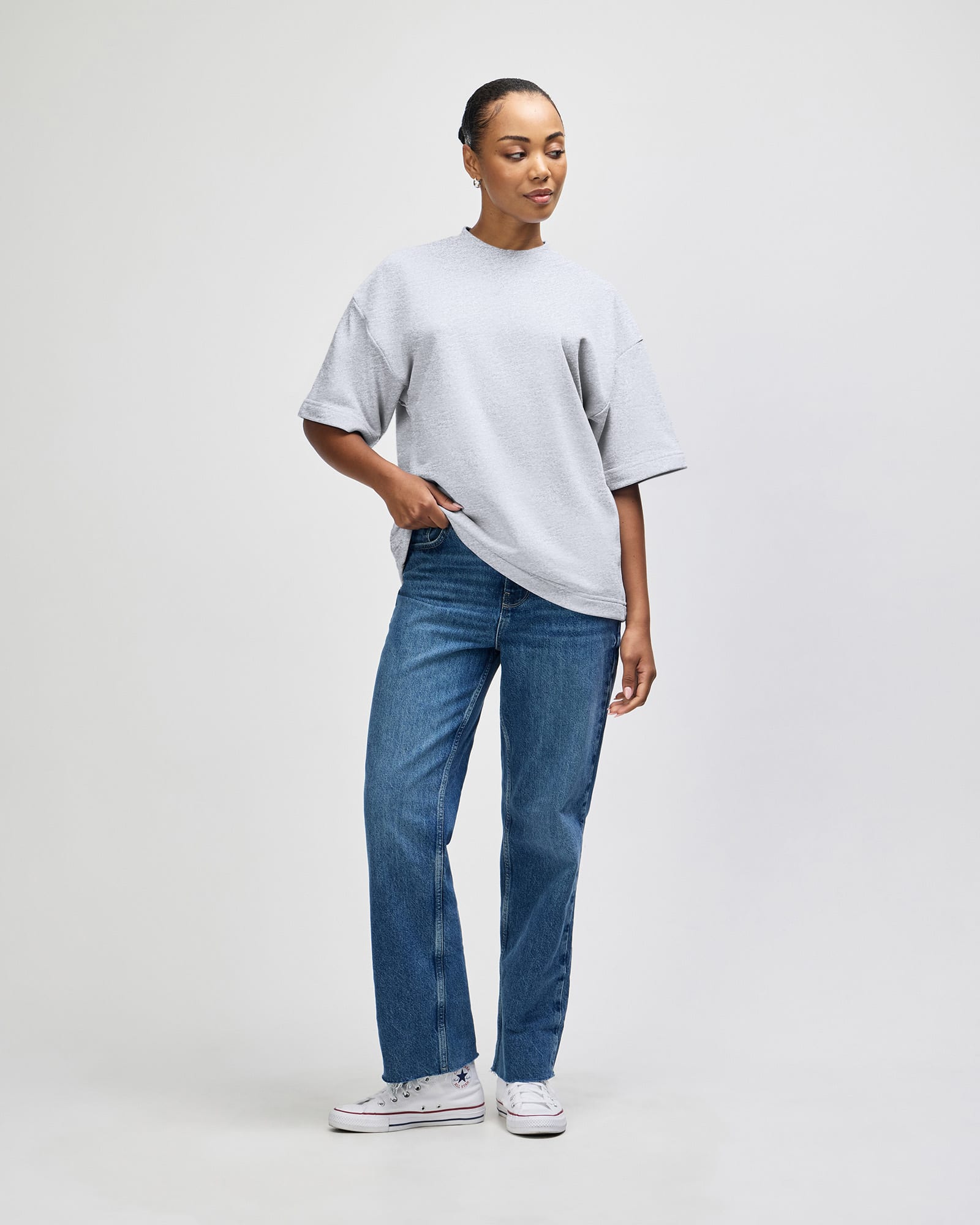 American Apparel French Terry Unisex Oversized Boxy Top GI-FTEX00
