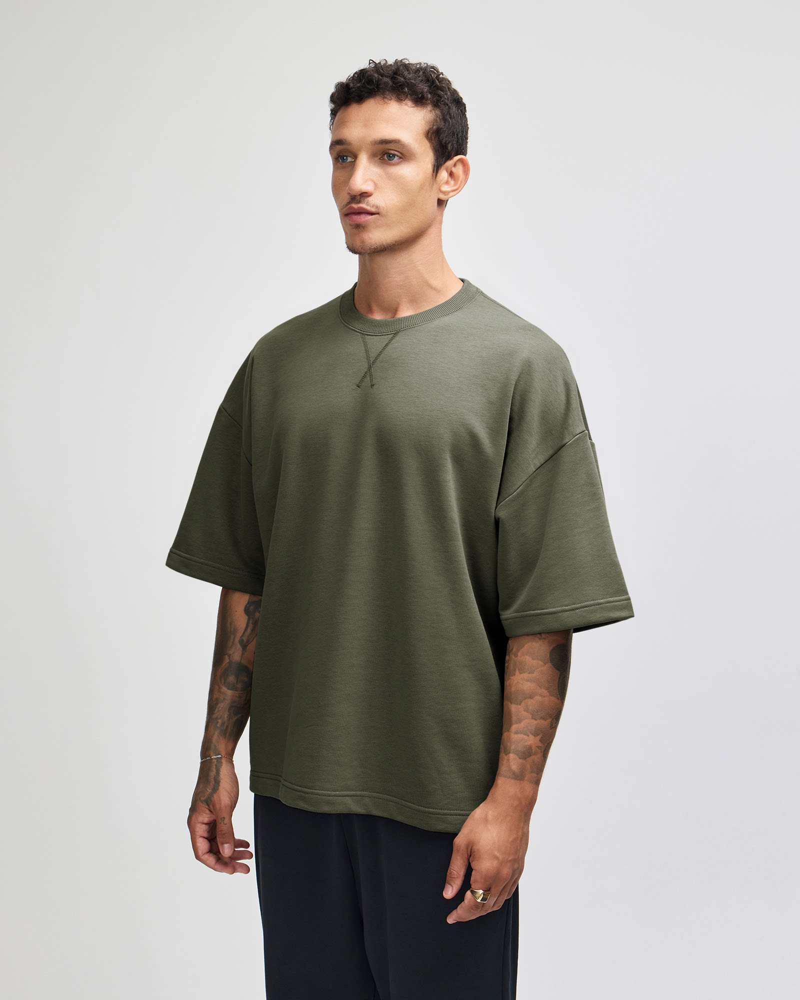 American Apparel French Terry Unisex Oversized Boxy Top GI-FTEX00