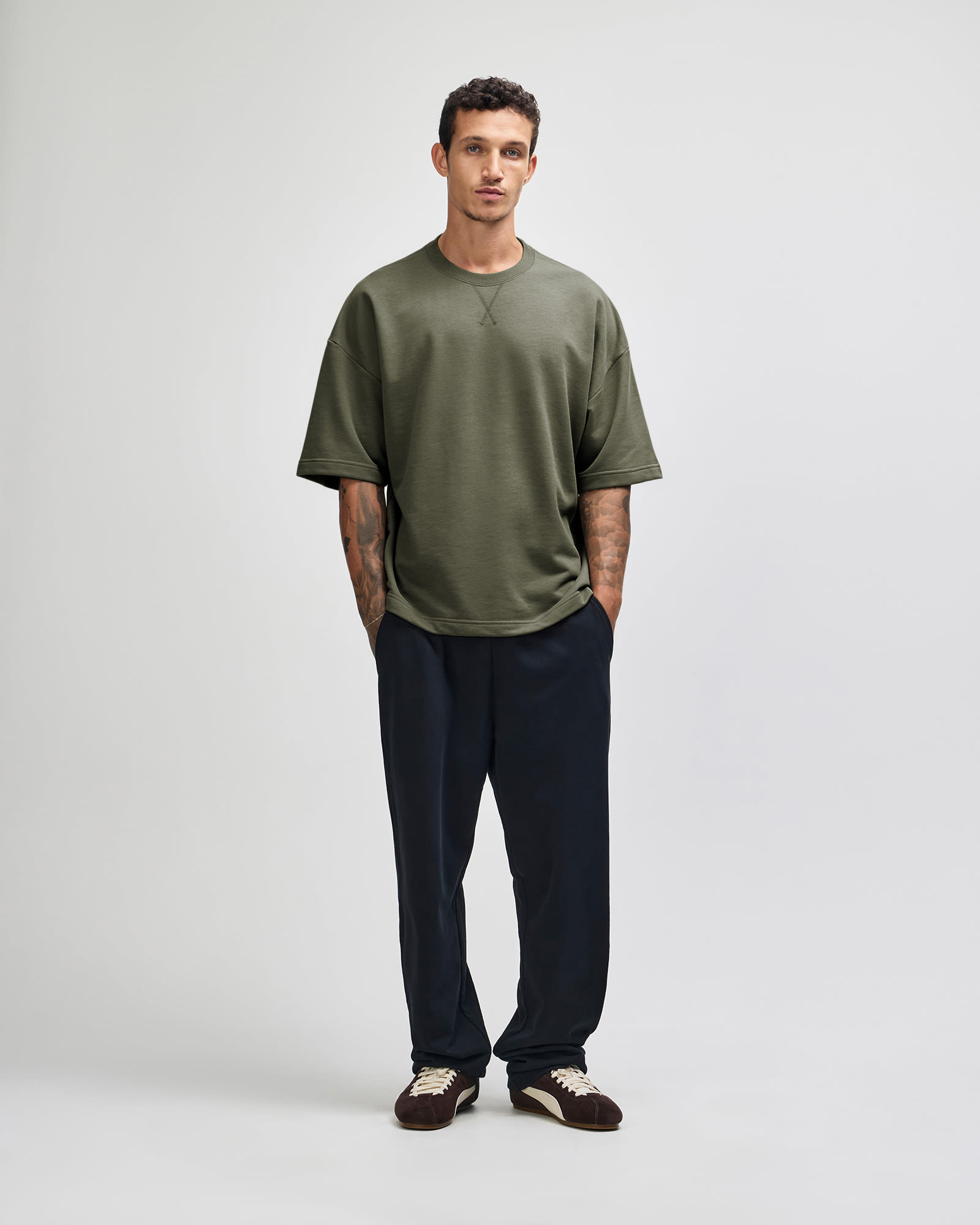 American Apparel French Terry Unisex Oversized Boxy Top GI-FTEX00