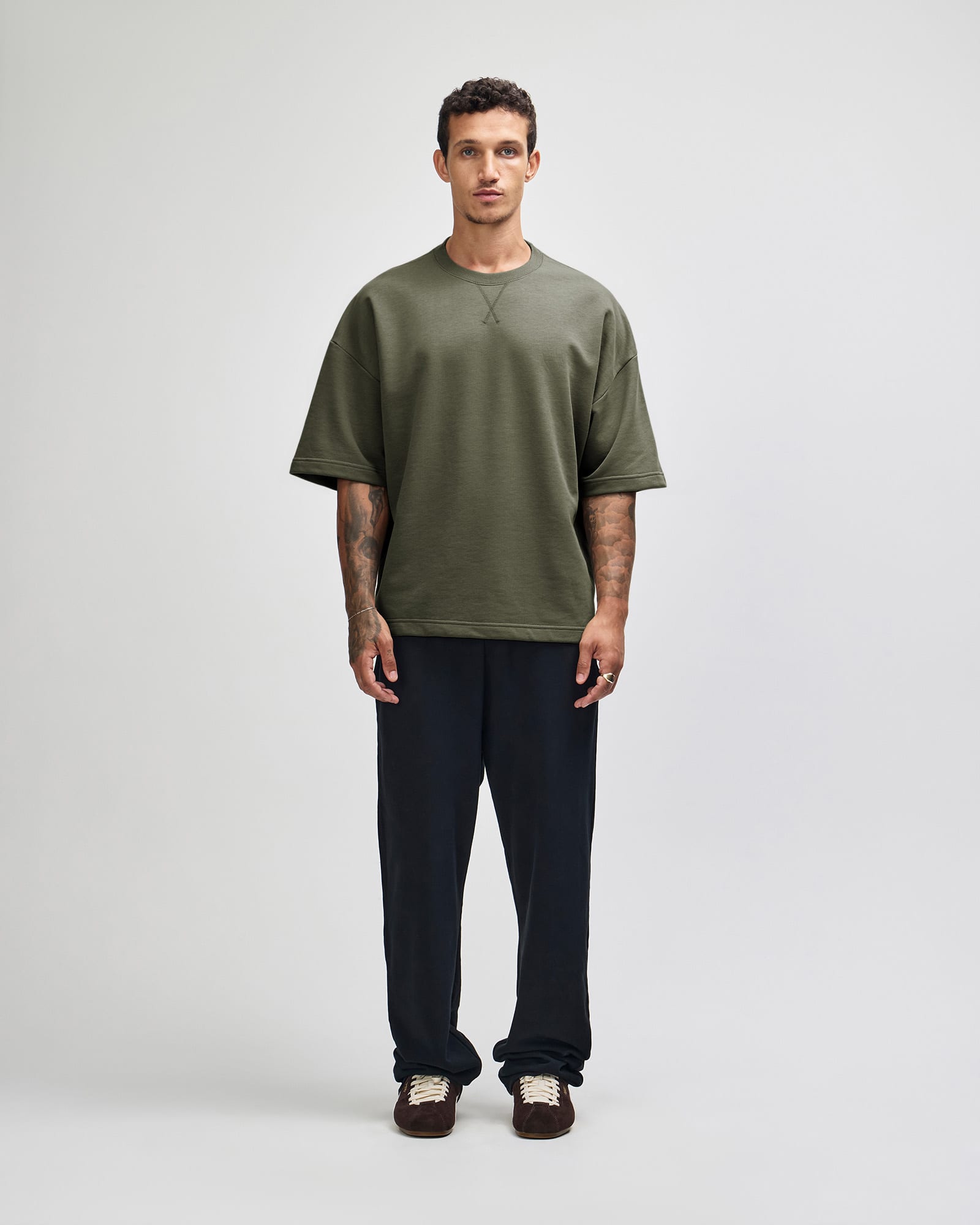 American Apparel French Terry Unisex Oversized Boxy Top GI-FTEX00
