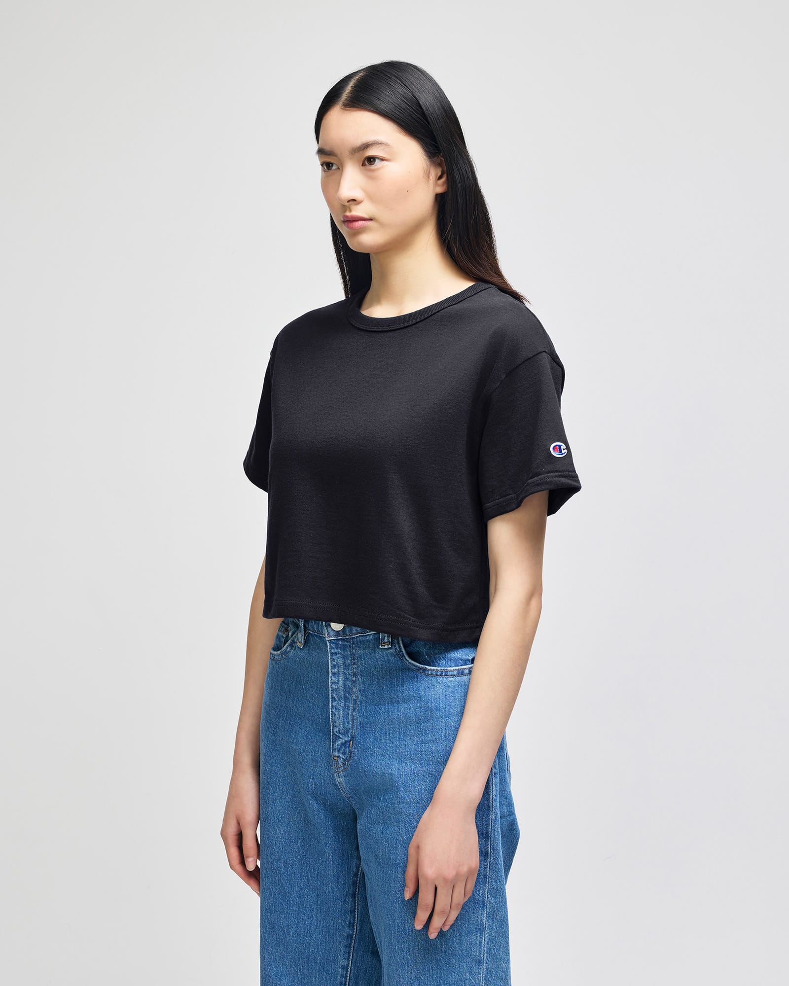Champion Women's Cropped Short Sleeve Heritage Jersey T-Shirt GI-T453W