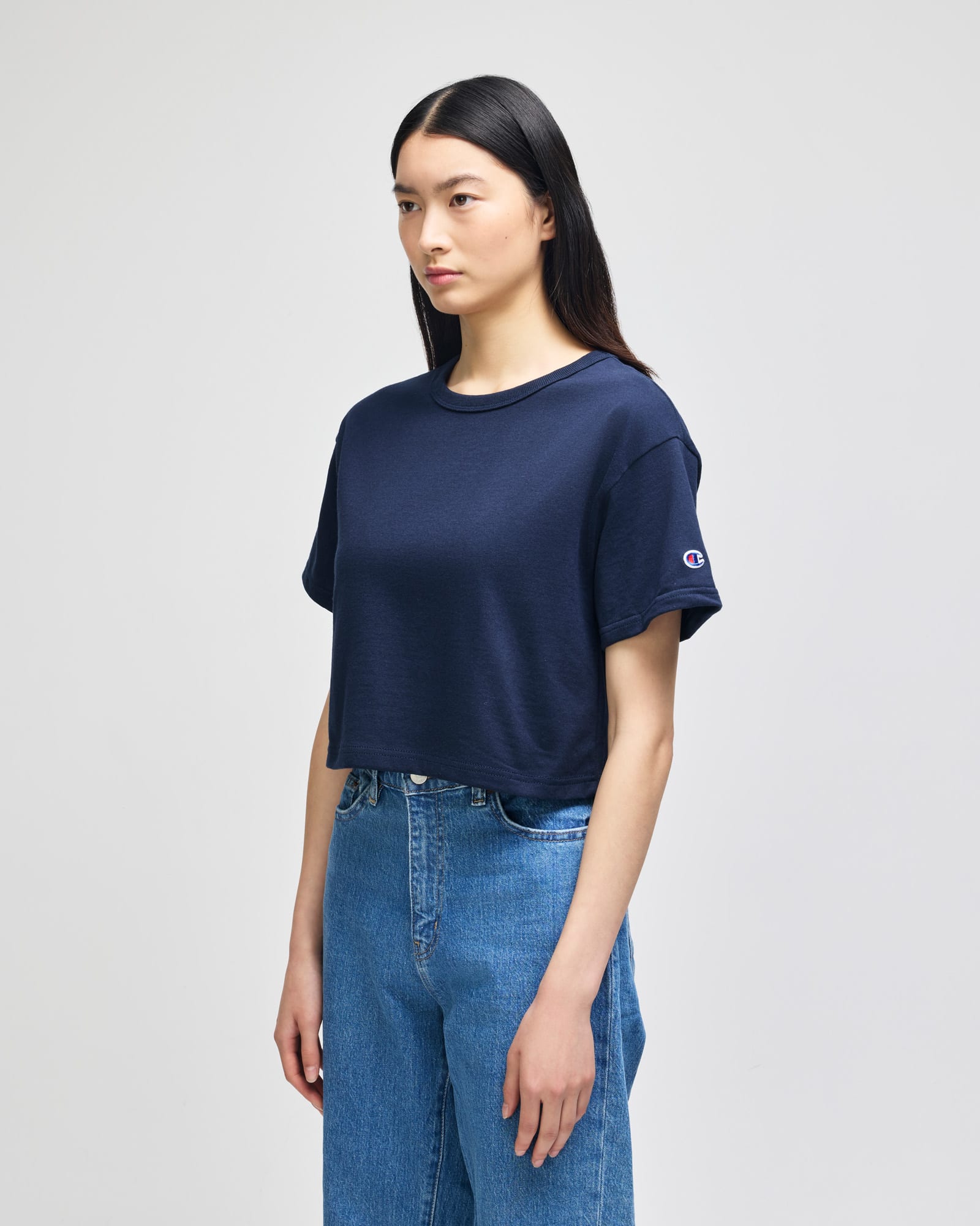 Champion Women's Cropped Short Sleeve Heritage Jersey T-Shirt GI-T453W