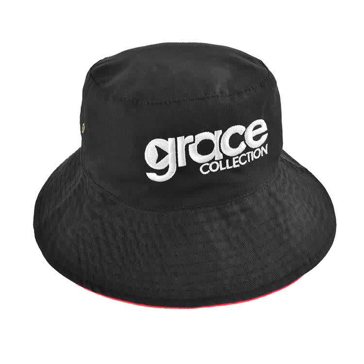 Reversible bucket hat with adjustable toggle