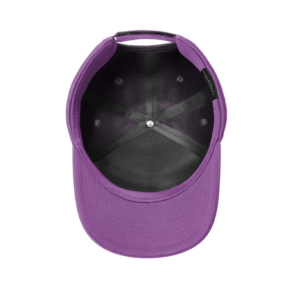 Seam-Free Tech Cap GR-OG258 A purple seam-free tech cap with a black interior. The cap features a logo on the side.