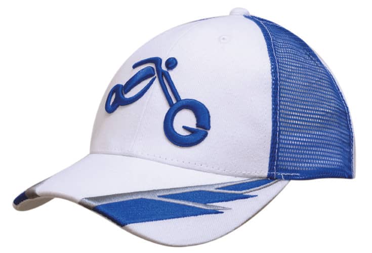 Brushed Heavy Cotton Cap & Mesh with Embroidery to Peak