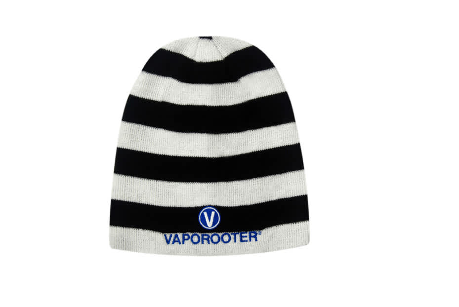 Rolled Down Acrylic Striped Beanie