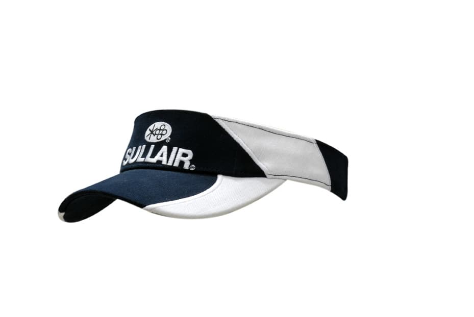 Brushed Heavy Cotton Visor with Inserts & Embroidery on Crown & Peak