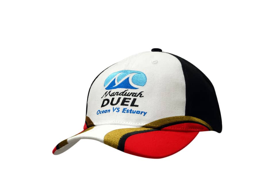 Brushed Heavy Cotton Cap with Fabric Inserts/Embroidery on Crown & Peak