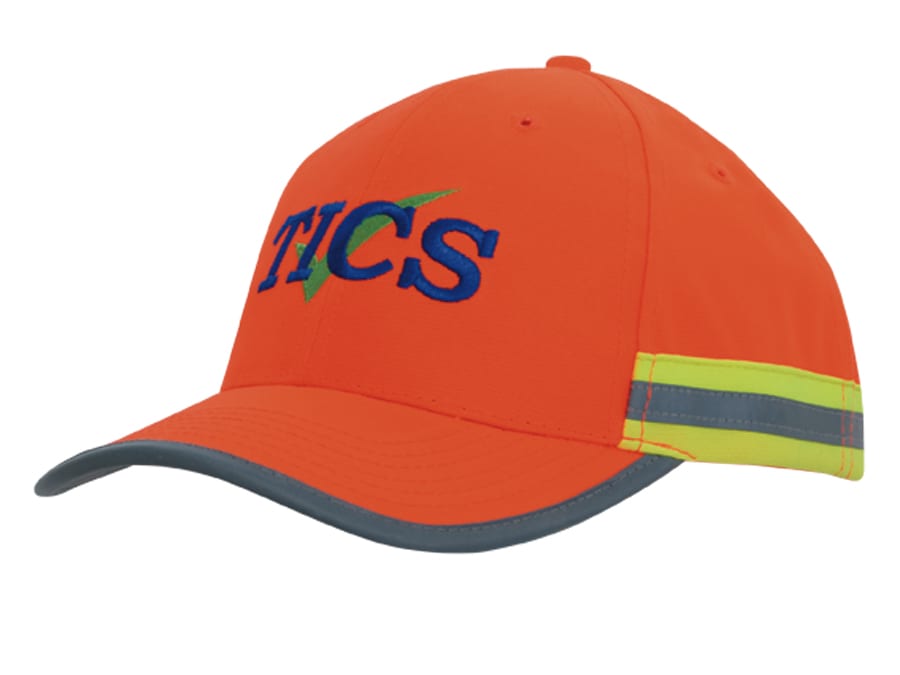 Hi Vis Cap with Reflective Tape 3030