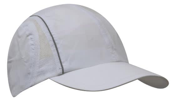 Micro Fibre & Mesh Sports Cap with Reflective Trim H3814 | 