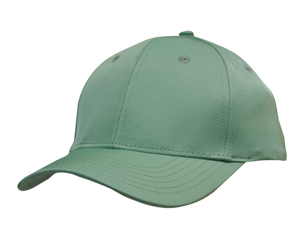 Premium Pioneer Sports Twill HE-3973 A cap in a soft green colour, featuring a simple design and a logo on the front.