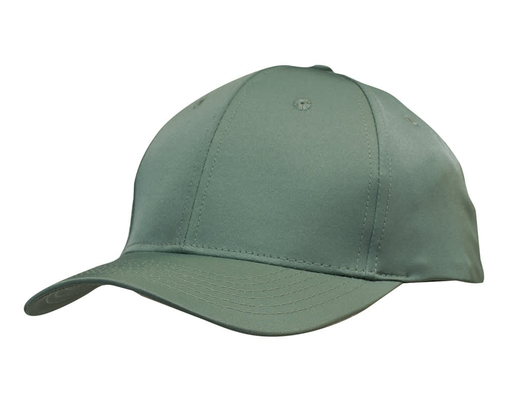 Premium Pioneer Sports Twill HE-3973 A green Premium Pioneer Sports Twill cap featuring a curved peak and a neatly structured design.