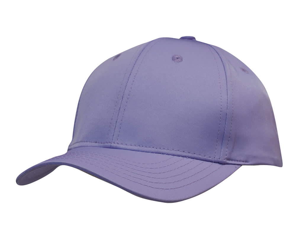 Premium Pioneer Sports Twill HE-3973 A lilac cap with a structured design, featuring a peak and subtle branding. Ideal for casual wear.