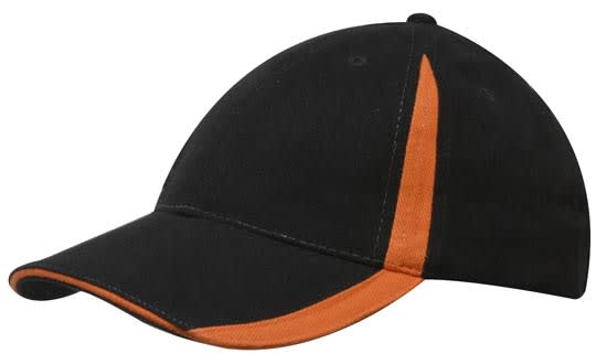 Brushed Heavy Cotton Cap with Inserts on the Peak & Crown H4014 | 