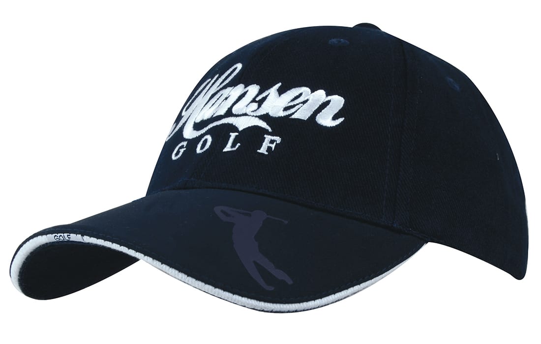Brushed Heavy Cotton with Embossed Pu Peak promotional product