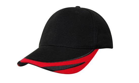 Brushed Heavy Cotton Cap with Peak Trim Embroidered H4072 | 