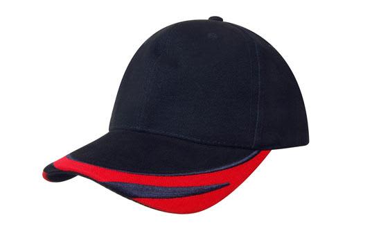 Brushed Heavy Cotton Cap with Peak Trim Embroidered H4072 | 