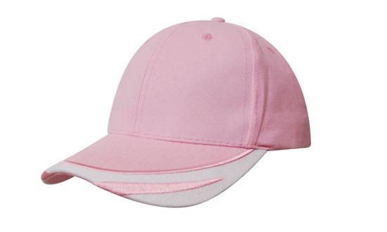 Brushed Heavy Cotton Cap with Peak Trim Embroidered H4072 | 