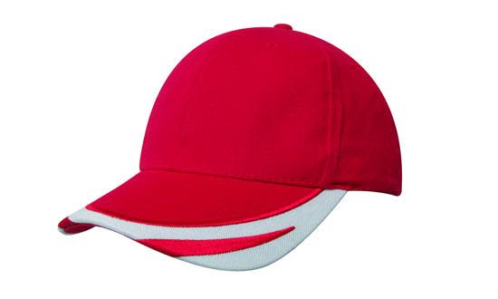 Brushed Heavy Cotton Cap with Peak Trim Embroidered H4072 | 