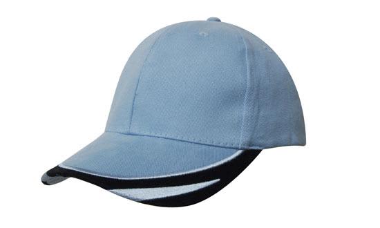 Brushed Heavy Cotton Cap with Peak Trim Embroidered H4072 | 