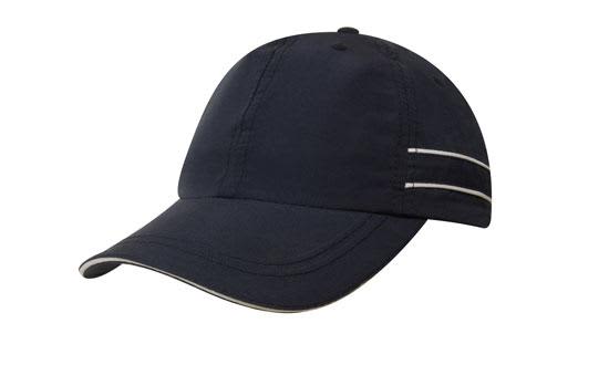 Microfibre Sports Cap with Piping and Sandwich H4077 | 