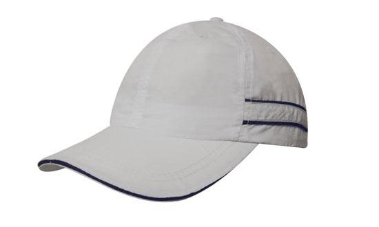 Microfibre Sports Cap with Piping and Sandwich H4077 | 