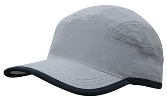 Microfibre Sports Cap with Trim on Edge of Crown & Peak H4094 | 