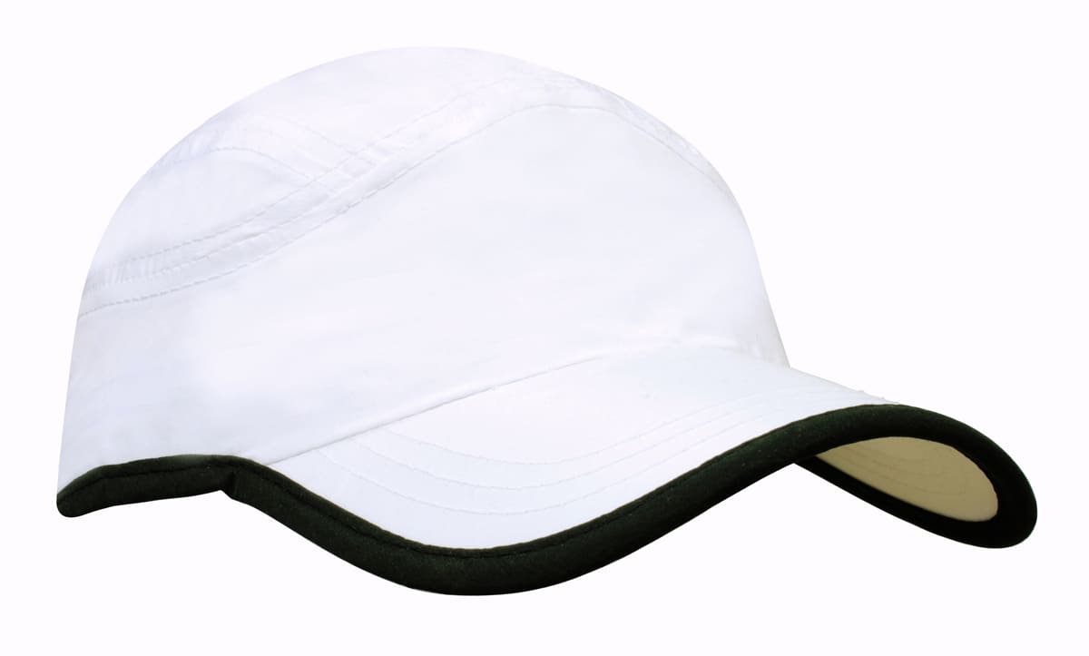 Microfibre Sports Cap with Trim on Edge of Crown & Peak H4094 | 