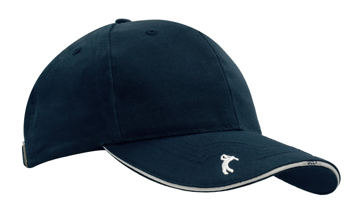 Chino Twill Golf Cap with Peak Embroidery H4118 | 