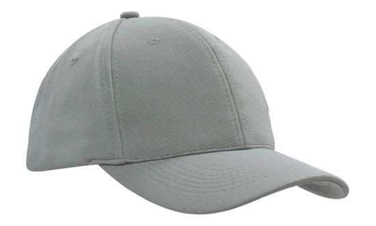Ottoman Twill HE-4120 A grey cap featuring a structured design and a curved brim. It has a logo on the front.